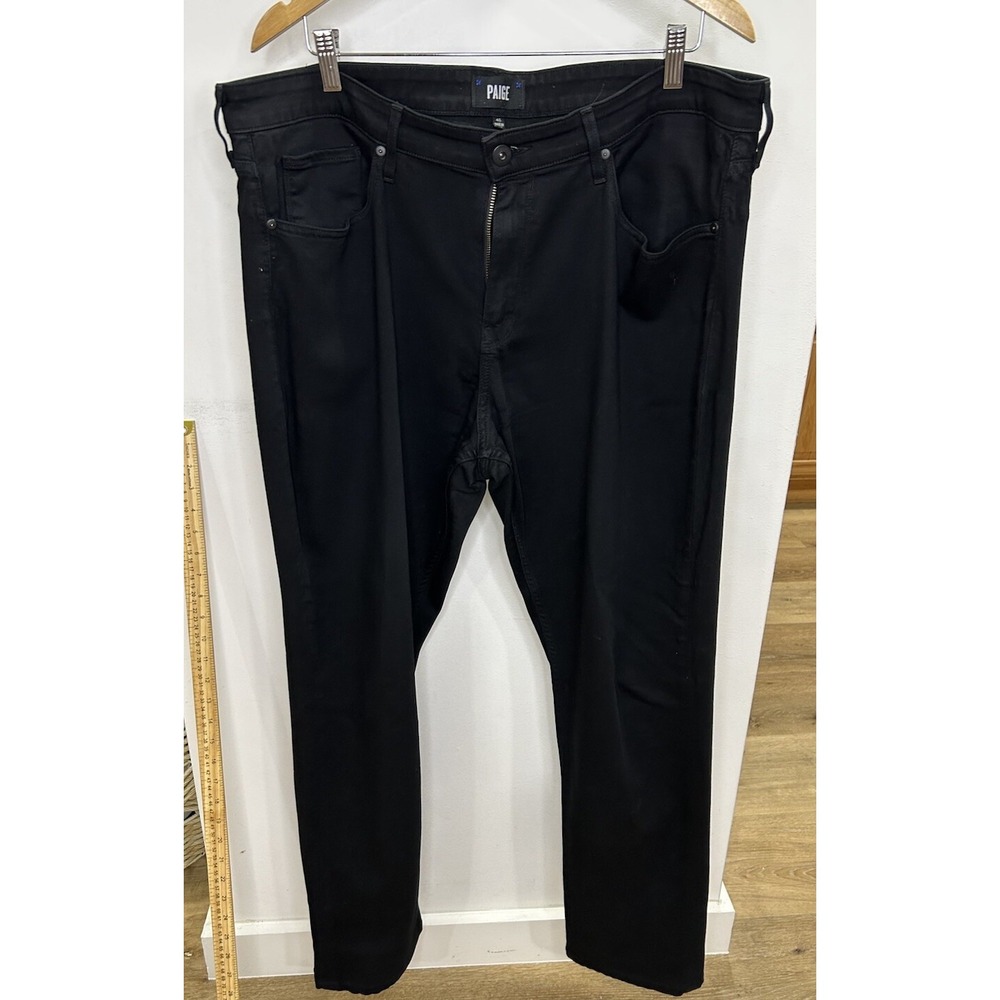 Paige Federal Crop Women's Jeans‎ Size 40 Stretch Denim Skinny Black